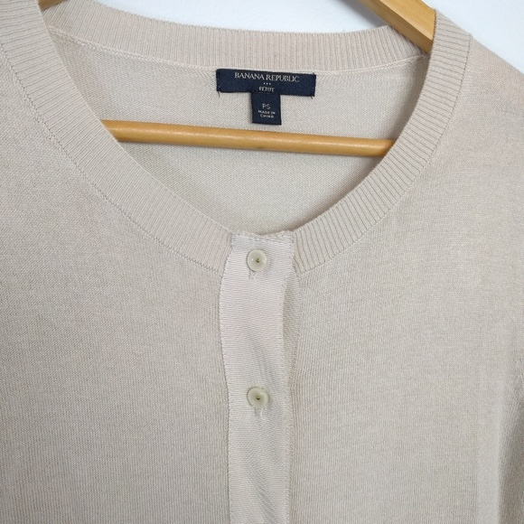 Banana Republic Rayon Blend Cardigan Small Petite - Picture 5 of 7